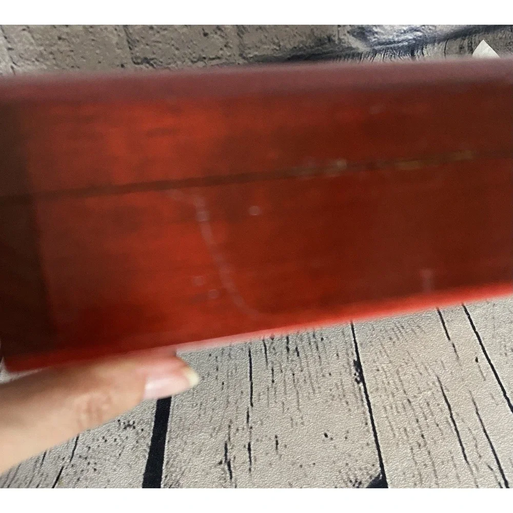 Kinky Friedman Cigar Box Red Wooden The Utopian Vintage Cigar Case Hinged Texas